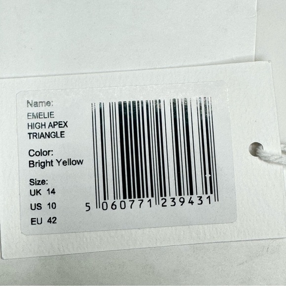 NWT DORA LARSEN Emilie Lace Bralette Low Rise Panty Knicker Set Bright Yellow - Picture 10 of 16